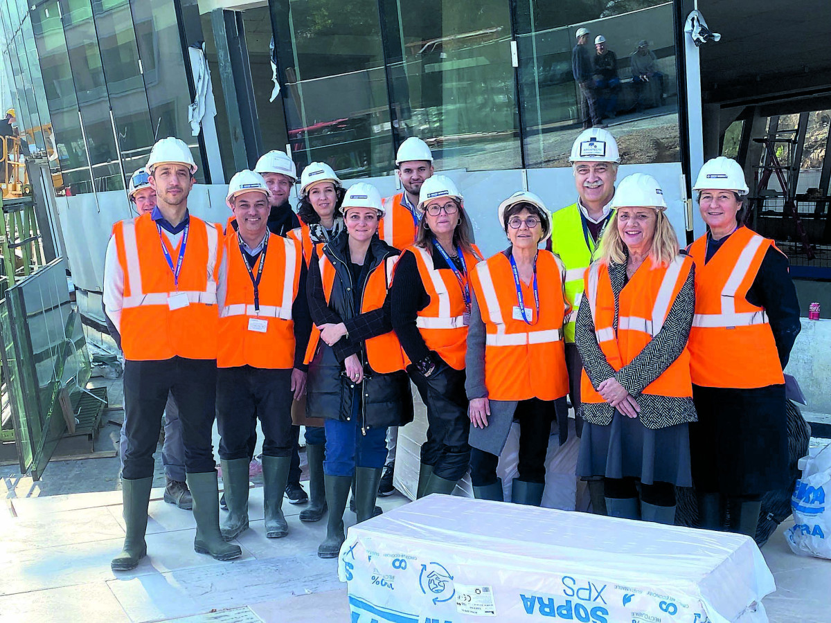 Visite du chantier de la nouvelle Médiathèque