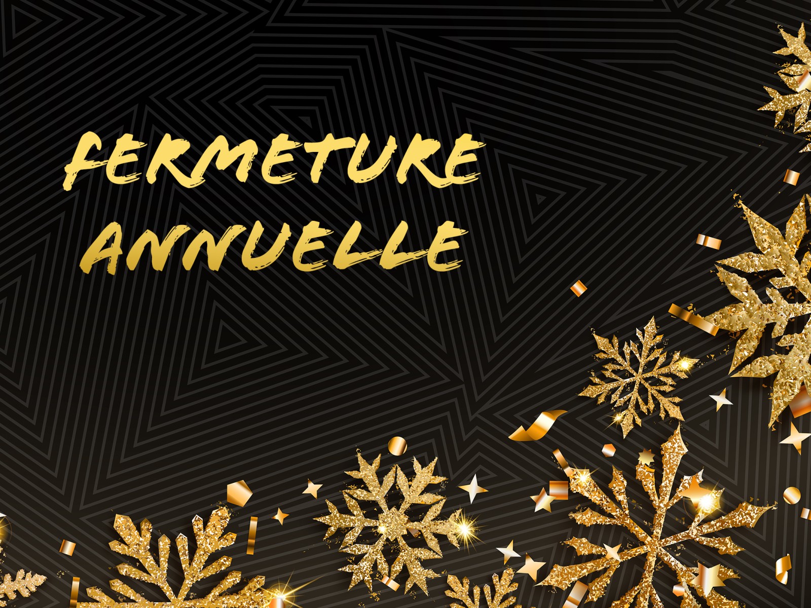 Fermeture des sites municipaux pour les fêtes de fin d’année