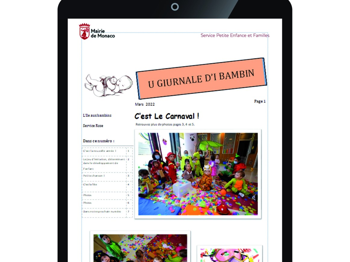 Un petit journal numérique à l'attention des familles