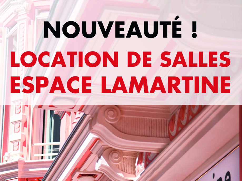 Lopcation de salles à l'Espace Lamartine