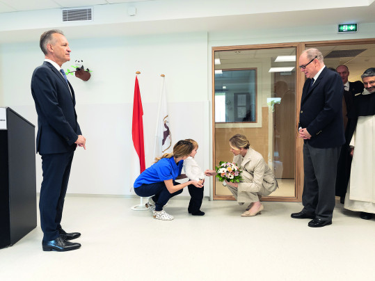 Visite des locaux rénovés de la crèche de Monte-Carlo