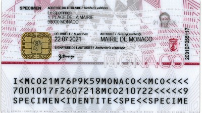 La nouvelle carte d’identité monégasque, support de l’identité numérique