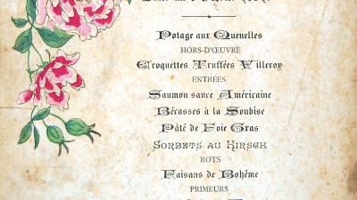 Invitation à dîner, découverte insolite des menus qui ont marqué les grandes tables