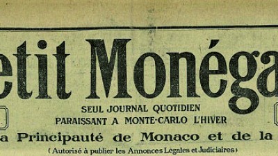 La presse à Monaco  sous le règne du Prince Albert Ier